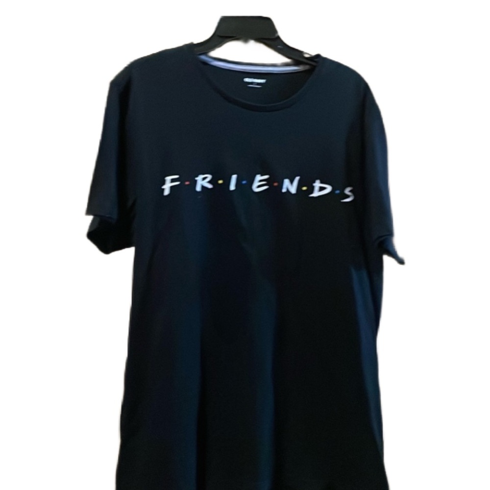 Old navy friends black tee shirt size large